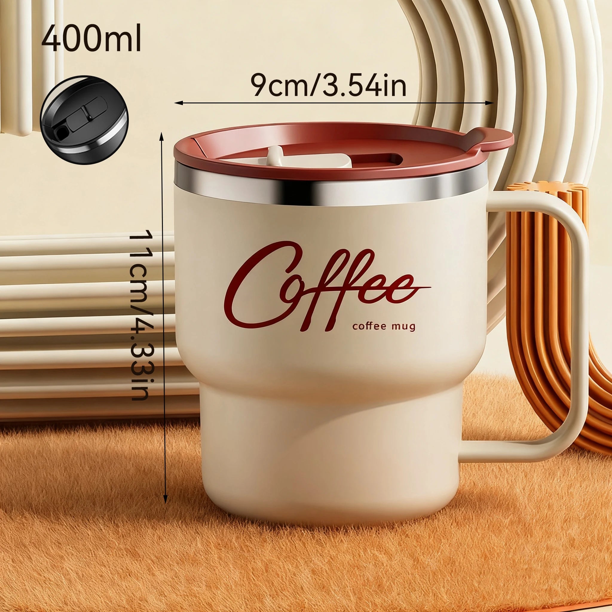Double Layer Coffee Mug Stainless Steel