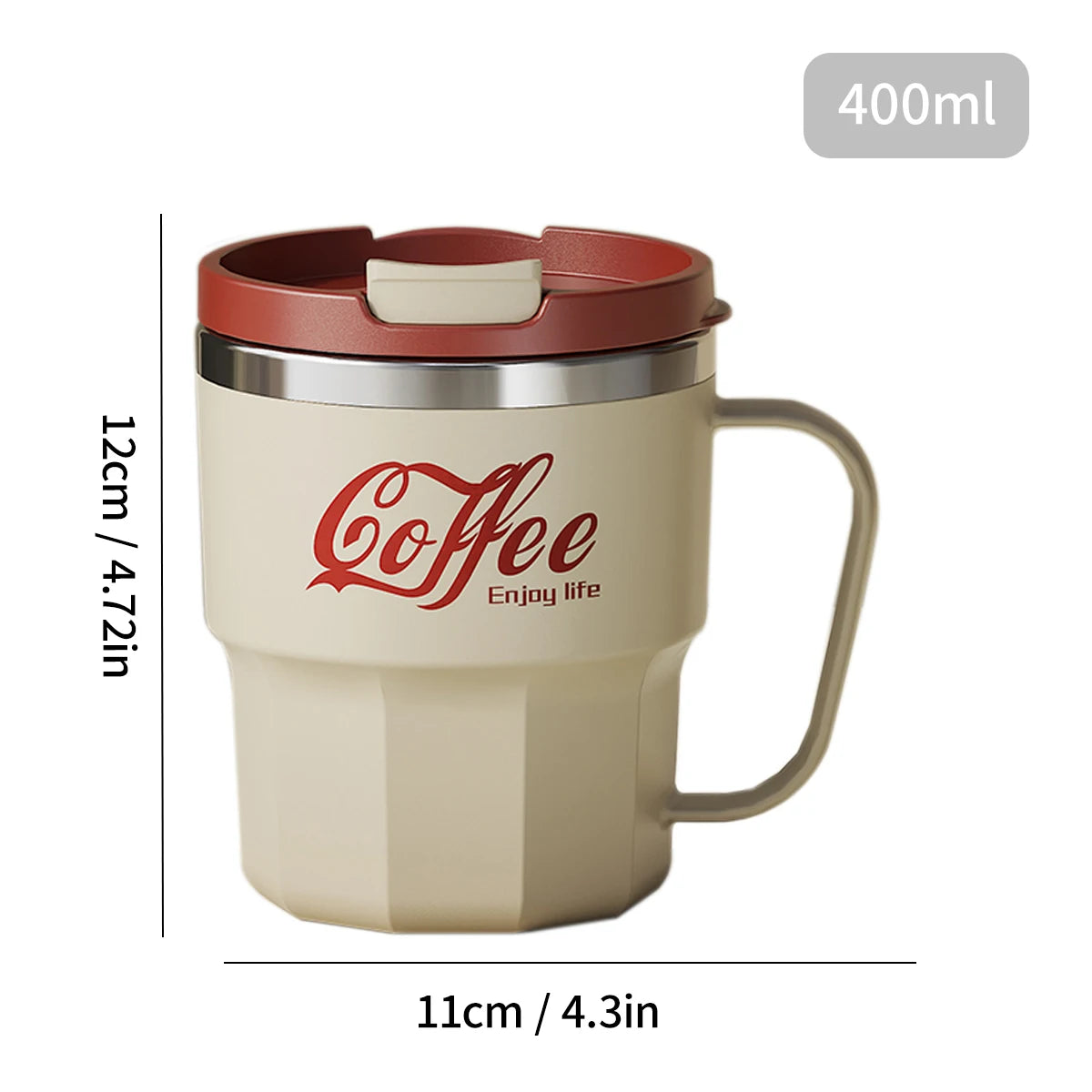 Double Layer Coffee Mug Stainless Steel