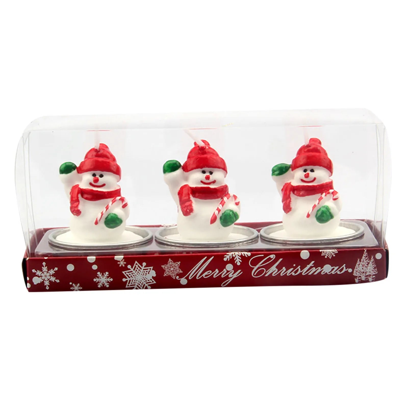 Christmas Tree Scented Candle Handmade Santa Claus