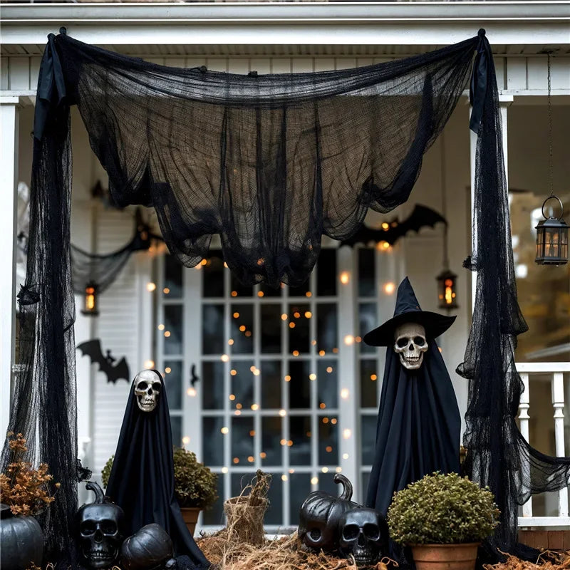 Black Creepy Cloths Halloween Party