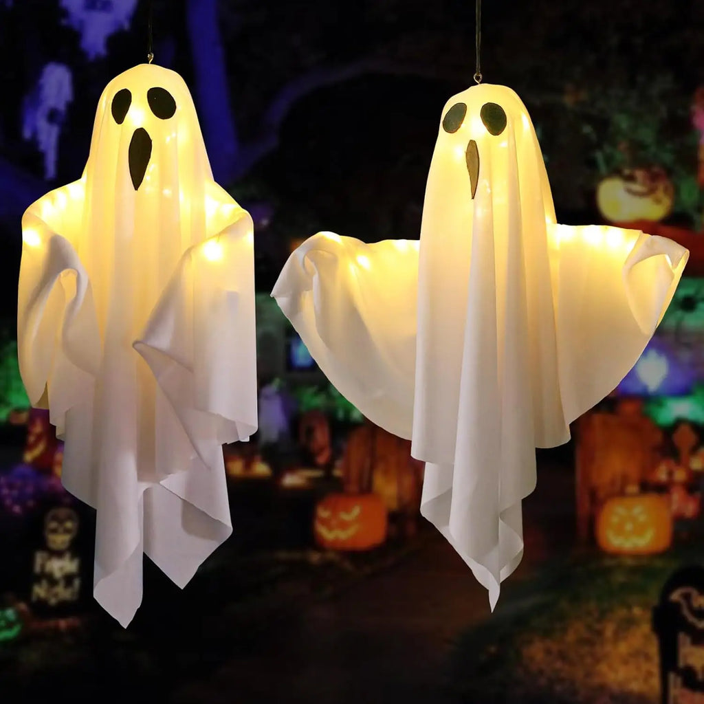 Hanging Ghosts Light Up Warm LED