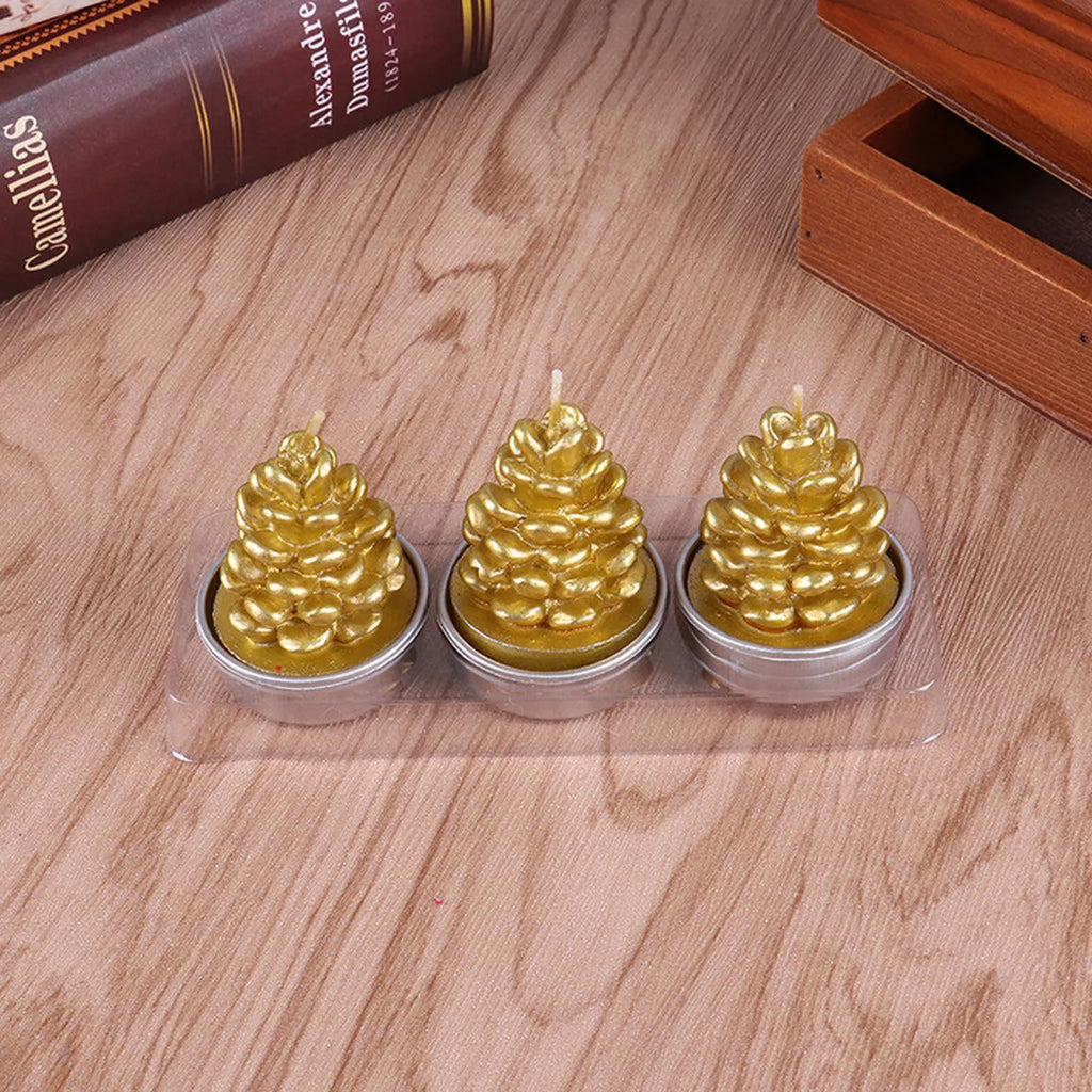 Christmas Tree Scented Candle Handmade Santa Claus