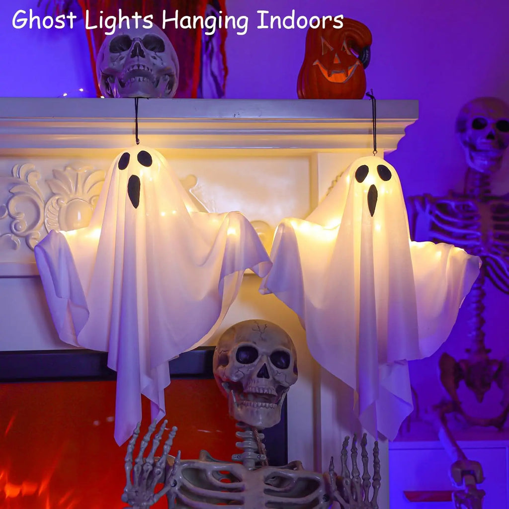 Hanging Ghosts Light Up Warm LED