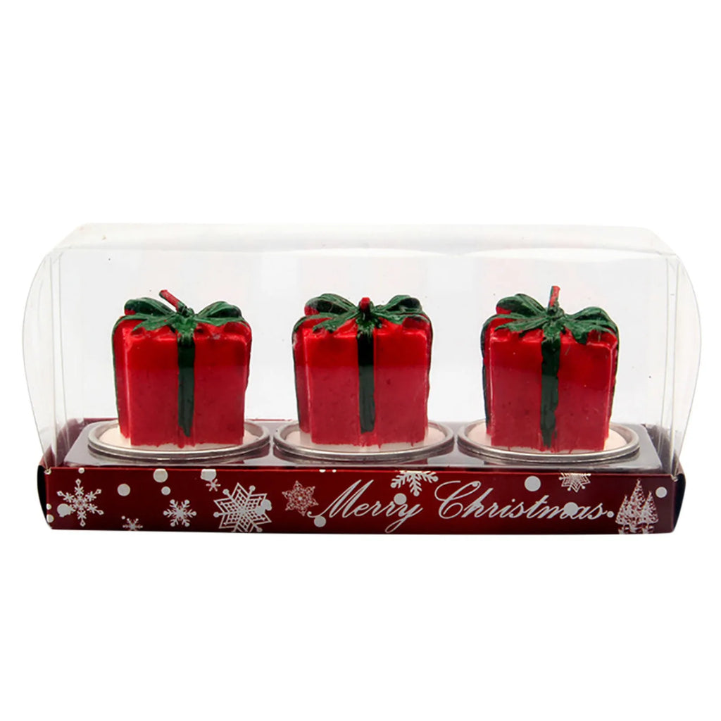 Christmas Tree Scented Candle Handmade Santa Claus