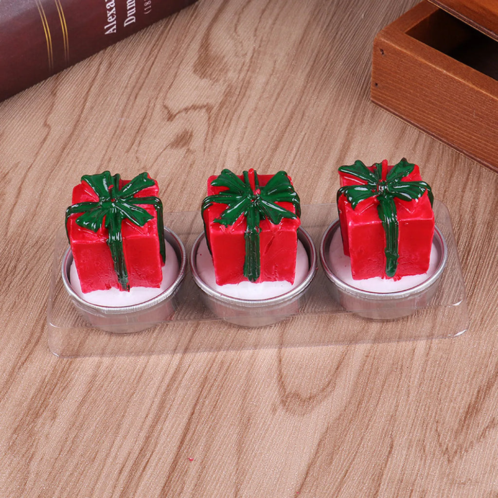 Christmas Tree Scented Candle Handmade Santa Claus