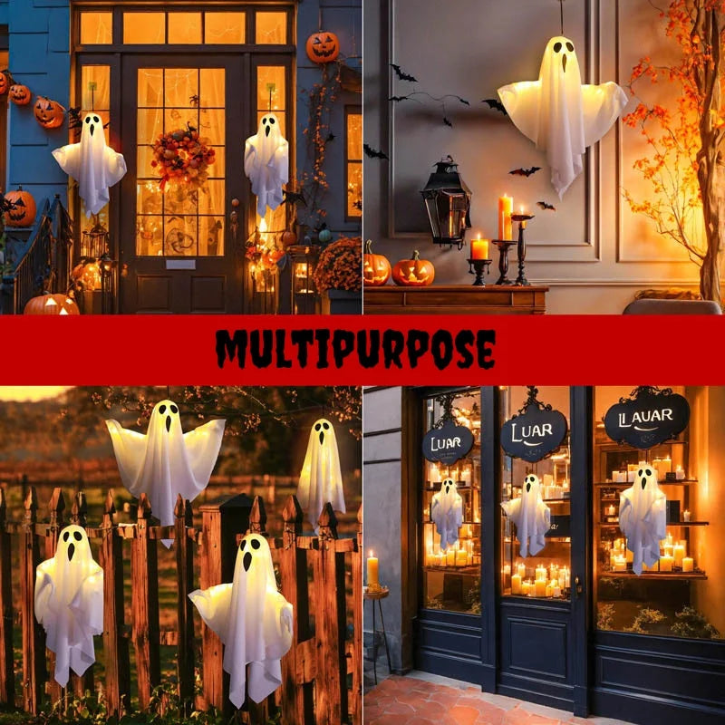 Hanging Ghosts Light Up Warm LED