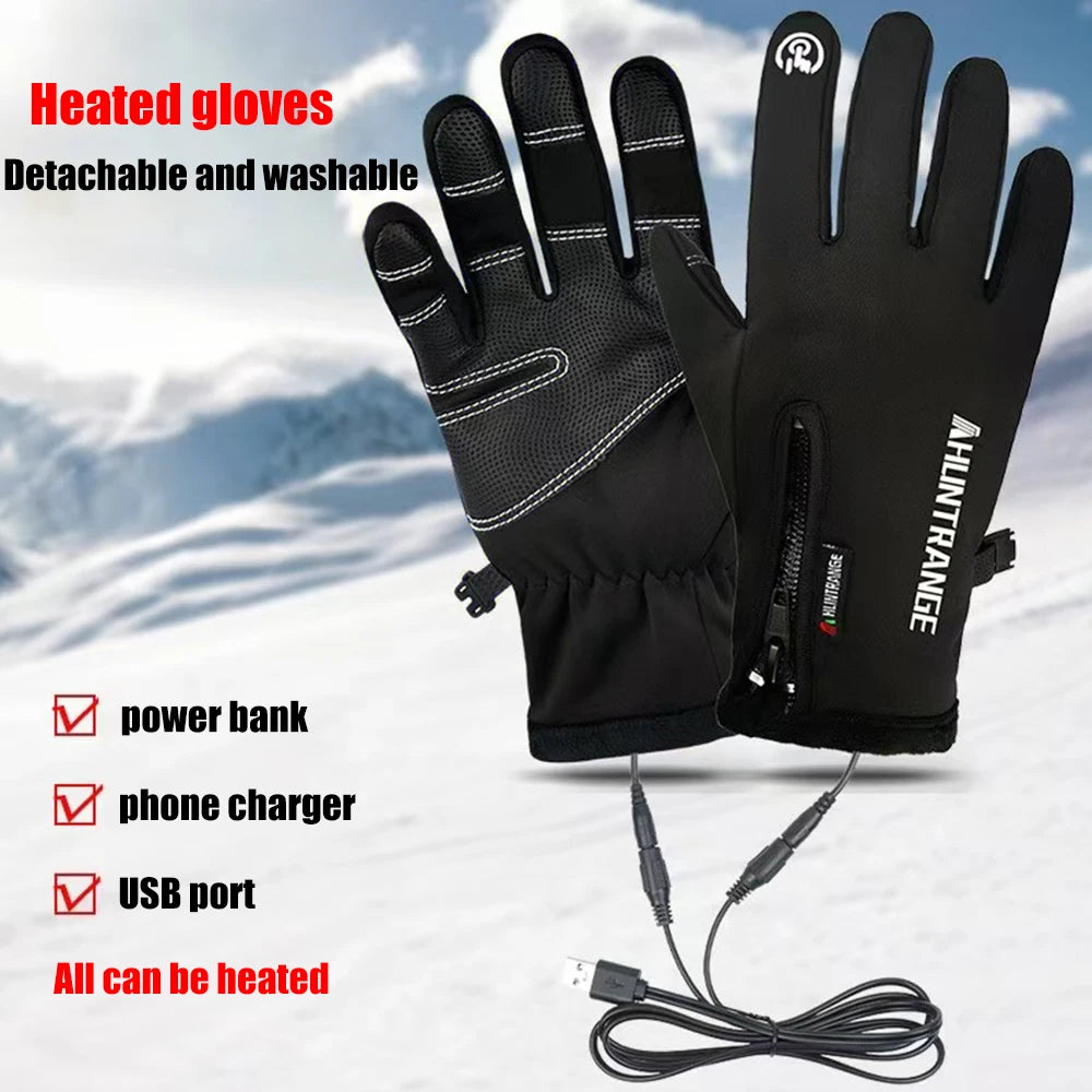 Electric Heated Gloves Winter Outdoor