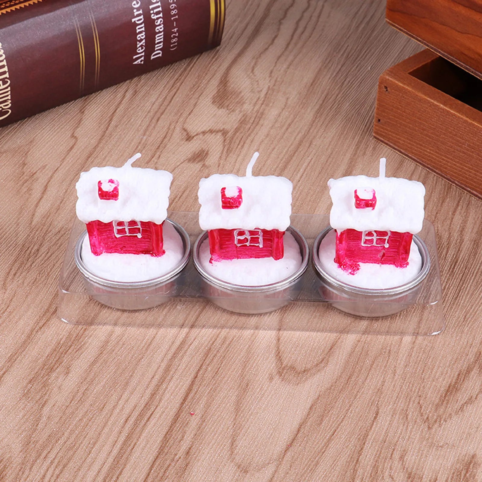 Christmas Tree Scented Candle Handmade Santa Claus